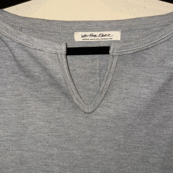 Free People‎ We The Free Cozy Craft Cuff Heather Grey Combo Long Sleeve Medium - Picture 6 of 8